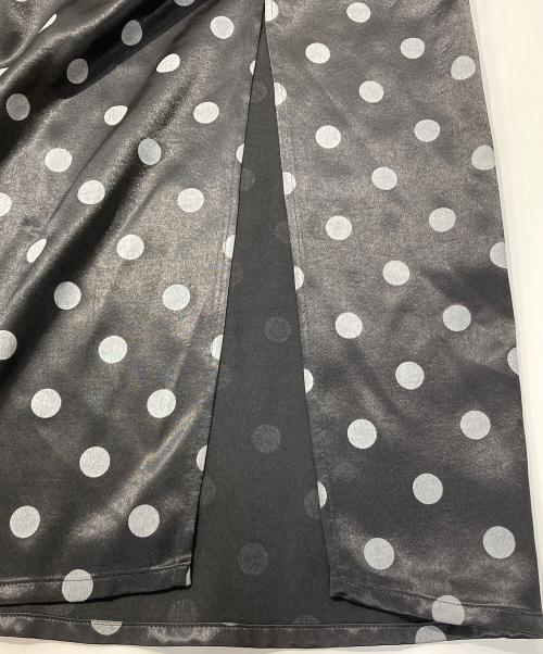 RAY BEAMS（レイ ビームス）RAY BEAMS (レイ ビームス) Dotted satin ruffle skirt ブラック サイズ:1の古着・服飾アイテム