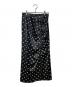 RAY BEAMS（レイ ビームス）の古着「Dotted satin ruffle skirt」｜ブラック