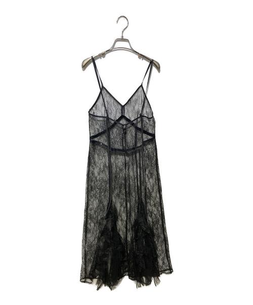 ANDRESD（アンドレスド）ANDRESD (アンドレスド) sparkle lace velour dress ブラック サイズ:S 未使用品の古着・服飾アイテム