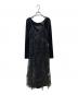 ANDRESD (アンドレスド) sparkle lace velour dress ブラック サイズ:S 未使用品：12000円