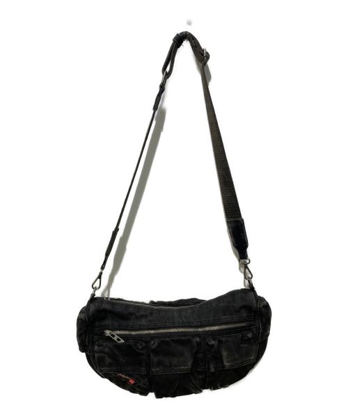 DIESEL（ディーゼル）DIESEL (ディーゼル) MULTI-PKTS SHOULDER BAG X ブラックの古着・服飾アイテム