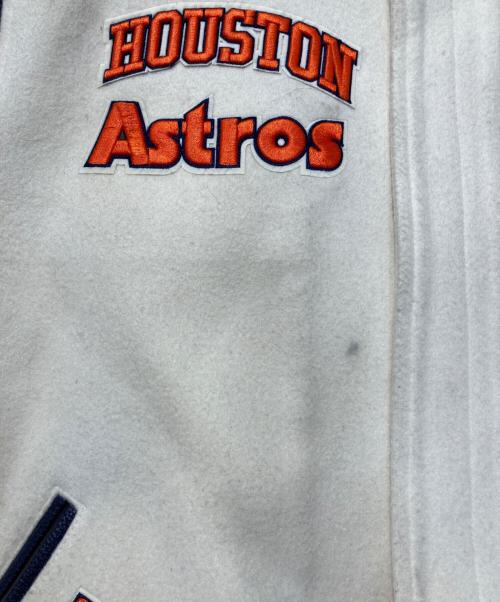 PRO STANDARD（プロスタンダード）PRO STANDARD (プロスタンダード) CHAMARRA UNIVERSITALIA MLB HOUSTON ASTROS RETRO CLASSICS ホワイト×ネイビー サイズ:Mの古着・服飾アイテム