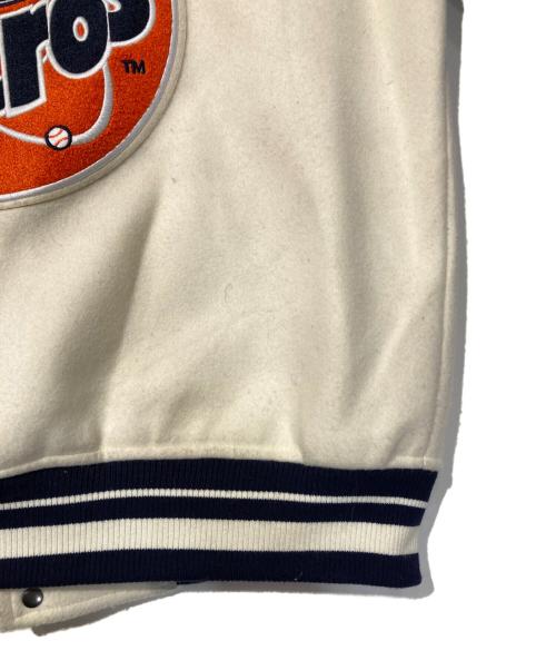 PRO STANDARD（プロスタンダード）PRO STANDARD (プロスタンダード) CHAMARRA UNIVERSITALIA MLB HOUSTON ASTROS RETRO CLASSICS ホワイト×ネイビー サイズ:Mの古着・服飾アイテム