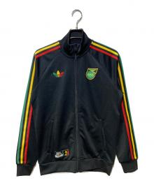 adidas（アディダス）の古着「JAMAICA NATIONAL TEAM TRACK TOP × BOB MARLEY」｜ブラック