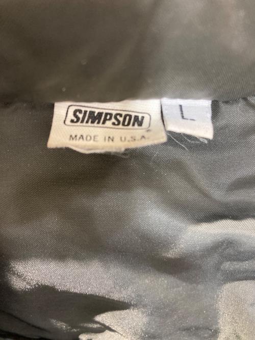 SIMPSON（シンプソン）SIMPSON (シンプソン) レーシングジャケット ブラック サイズ:Lの古着・服飾アイテム
