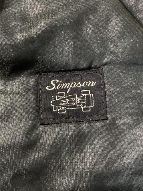 SIMPSON（シンプソン）SIMPSON (シンプソン) レーシングジャケット ブラック サイズ:Lの古着・服飾アイテム