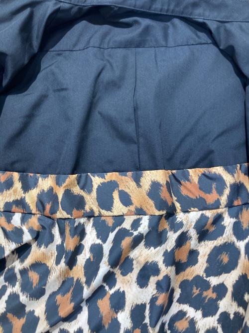sacai（サカイ）sacai (サカイ) Leopard Print Belted Hybrid Shirt ブラック×ベージュ サイズ:1の古着・服飾アイテム