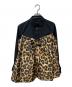 sacai（サカイ）の古着「Leopard Print Belted Hybrid Shirt」｜ブラック×ベージュ