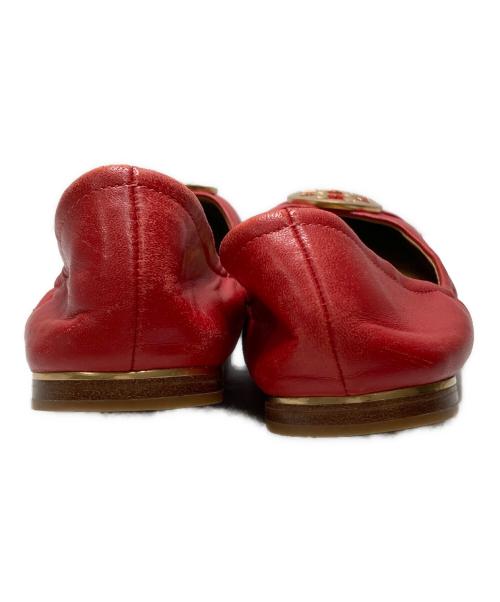 TORY BURCH（トリーバーチ）TORY BURCH (トリーバーチ) MINNIE CAP-TOE BALLET ピンク サイズ:6　1/2の古着・服飾アイテム