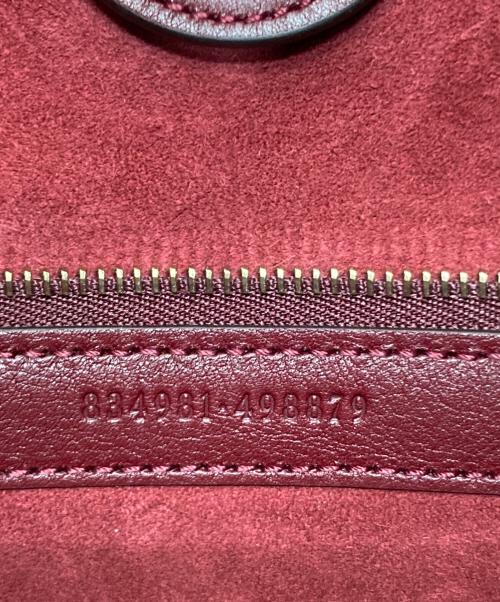 GUCCI（グッチ）GUCCI (グッチ) グッチシマ  ワンショルダー2WAYハンドバッグ レッドの古着・服飾アイテム