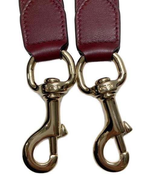 GUCCI（グッチ）GUCCI (グッチ) グッチシマ  ワンショルダー2WAYハンドバッグ レッドの古着・服飾アイテム