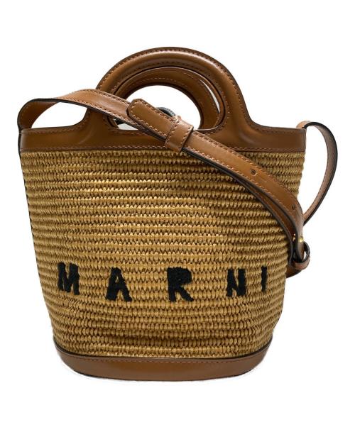 MARNI（マルニ）MARNI (マルニ) TROPICALIA BUCKET SHOULDER BAG ブラウンの古着・服飾アイテム