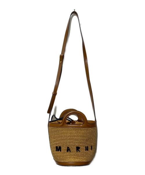 MARNI（マルニ）MARNI (マルニ) TROPICALIA BUCKET SHOULDER BAG ブラウンの古着・服飾アイテム
