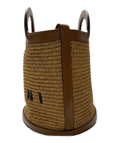 MARNI（マルニ）MARNI (マルニ) TROPICALIA BUCKET SHOULDER BAG ブラウンの古着・服飾アイテム