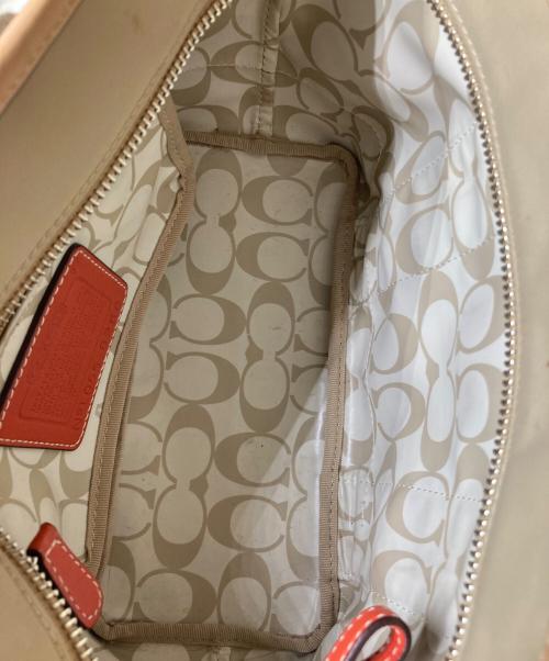 COACH（コーチ）COACH (コーチ) ハンドバッグ ベージュの古着・服飾アイテム