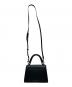 CHARLES & KEITH (チャールズアンドキース) ハクスリーメタリックブッシュロックトップハンドル ブラック：6000円