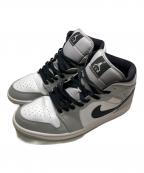 NIKEナイキ）の古着「Air Jordan 1 Mid」｜Light Smoke Grey/Whi