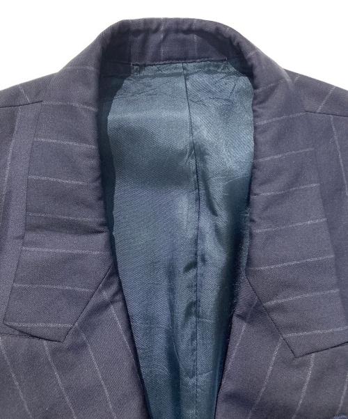 Burberry's（バーバリーズ）Burberry's (バーバリーズ) ピークドラペルダブルブレストテーラードジャケット ネイビー サイズ:FREEの古着・服飾アイテム