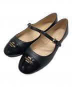 COACHコーチ）の古着「Aubrey Mary Jane Flat Pumps」｜ブラック