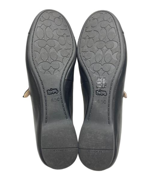 COACH（コーチ）COACH (コーチ) Aubrey Mary Jane Flat Pumps ブラック サイズ:6.5の古着・服飾アイテム