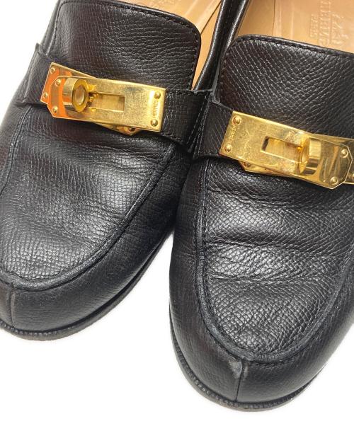 HERMES（エルメス）HERMES (エルメス) デスタンローファー ブラック サイズ:37の古着・服飾アイテム