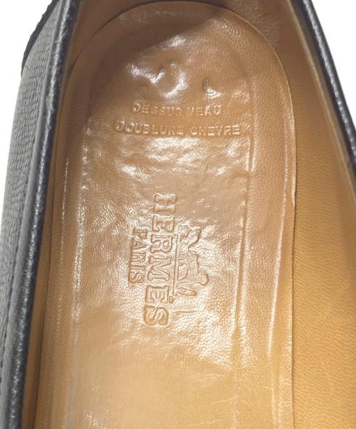 HERMES（エルメス）HERMES (エルメス) デスタンローファー ブラック サイズ:37の古着・服飾アイテム