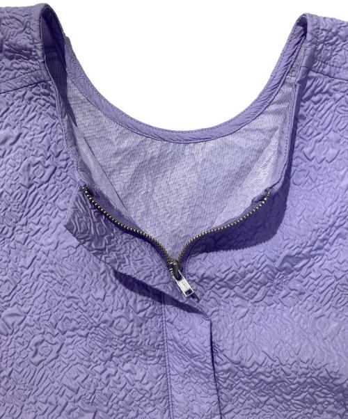 ELENDEEK（エレンディーク）ELENDEEK (エレンディーク) ジャカード2WAYシャツブルゾン パープル サイズ:FREEの古着・服飾アイテム