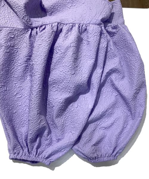 ELENDEEK（エレンディーク）ELENDEEK (エレンディーク) ジャカード2WAYシャツブルゾン パープル サイズ:FREEの古着・服飾アイテム
