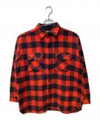 King Koleキングコール）の古着「ウールチェックシャツジャケット」｜レッド