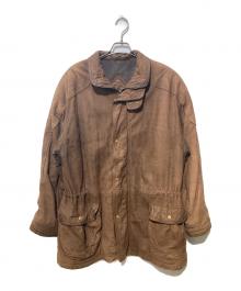 PATRICIA（パトリシア）の古着「ラムレザー比翼ジャケット」｜ブラウン