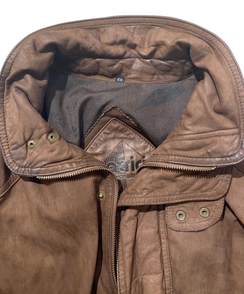 PATRICIA（パトリシア）PATRICIA (パトリシア) ラムレザー比翼ジャケット ブラウン サイズ:SIZE52の古着・服飾アイテム