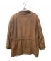 PATRICIA (パトリシア) ラムレザー比翼ジャケット ブラウン サイズ:SIZE52：6000円