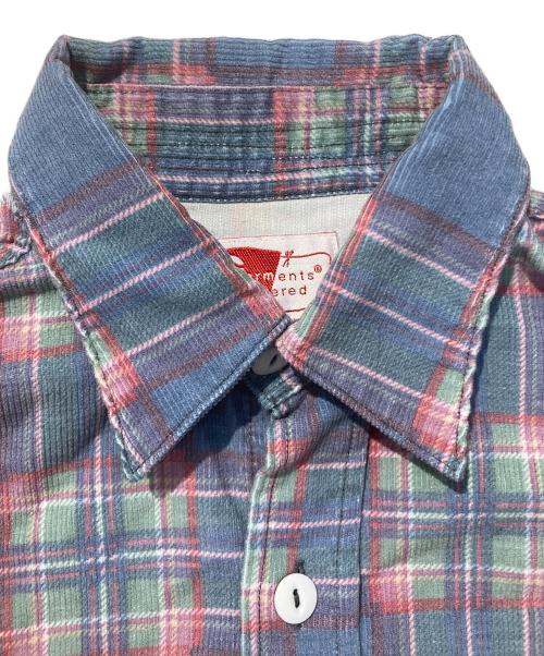 Engineered Garments（エンジニアド ガーメンツ）Engineered Garments (エンジニアド ガーメンツ) コーデュロイチェックシャツ マルチカラー サイズ:Sの古着・服飾アイテム