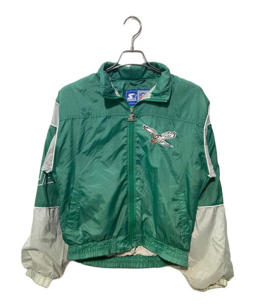 STARTER（スターター）STARTER (スターター) NFL (ナショナル・フットボール・リーグ) ナイロンジャケット グリーン サイズ:Lの古着・服飾アイテム