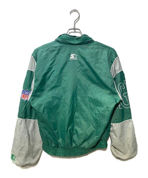 STARTER（スターター）STARTER (スターター) NFL (ナショナル・フットボール・リーグ) ナイロンジャケット グリーン サイズ:Lの古着・服飾アイテム