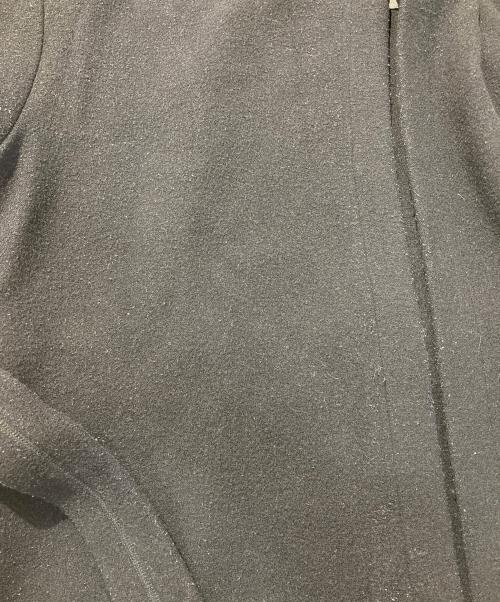 ATON（エイトン）ATON (エイトン) ゴートレザーポケット切替フーデッドコート ブラック サイズ:FREEの古着・服飾アイテム