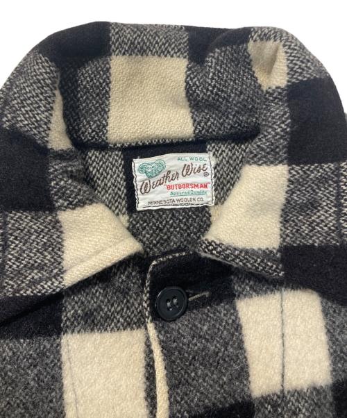 weather wise（ウェザーワイズ）weather wise (ウェザーワイズ) ウールチェックシャツジャケット ブラック サイズ:FREEの古着・服飾アイテム