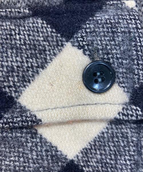 weather wise（ウェザーワイズ）weather wise (ウェザーワイズ) ウールチェックシャツジャケット ブラック サイズ:FREEの古着・服飾アイテム