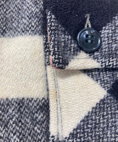 weather wise（ウェザーワイズ）weather wise (ウェザーワイズ) ウールチェックシャツジャケット ブラック サイズ:FREEの古着・服飾アイテム