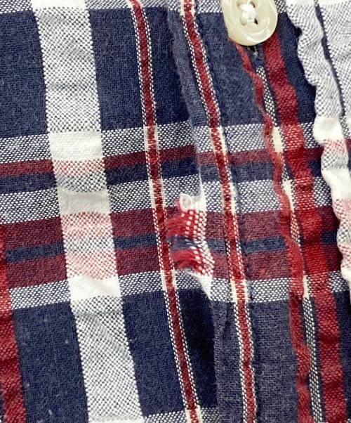RALPH LAUREN（ラルフローレン）RALPH LAUREN (ラルフローレン) BLAKEチェックBDシャツ レッド サイズ:Lの古着・服飾アイテム
