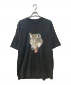 3D EMBLEM3dエンブレム）の古着「ウルフプリントTシャツ」｜ブラック