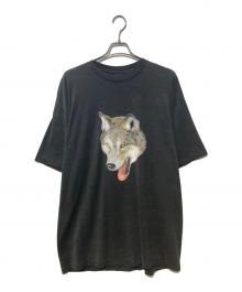 3D EMBLEM（3dエンブレム）の古着「ウルフプリントTシャツ」｜ブラック