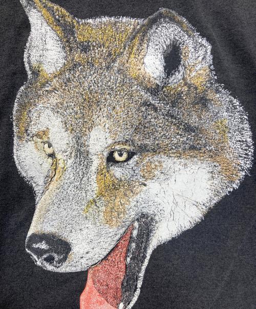 3D EMBLEM（3dエンブレム）3D EMBLEM (3dエンブレム) ウルフプリントTシャツ ブラック サイズ:3XLの古着・服飾アイテム