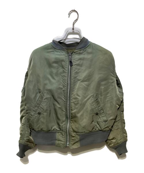 ALPHA（アルファ）ALPHA (アルファ) MA-1ジャケット カーキ サイズ:Mの古着・服飾アイテム