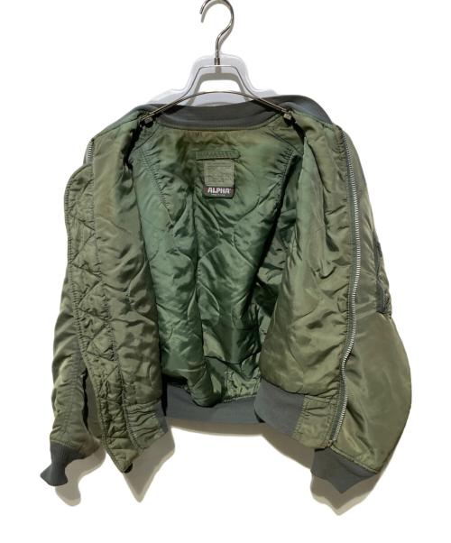 ALPHA（アルファ）ALPHA (アルファ) MA-1ジャケット カーキ サイズ:Mの古着・服飾アイテム