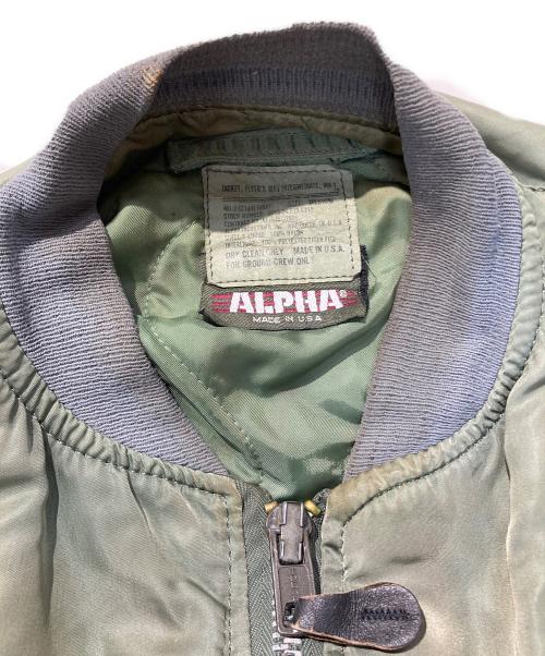 ALPHA（アルファ）ALPHA (アルファ) MA-1ジャケット カーキ サイズ:Mの古着・服飾アイテム