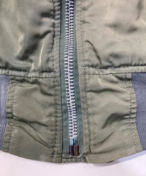 ALPHA（アルファ）ALPHA (アルファ) MA-1ジャケット カーキ サイズ:Mの古着・服飾アイテム