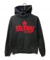 stussy（ステューシー）の古着「クラウンロゴパーカー」｜ブラック