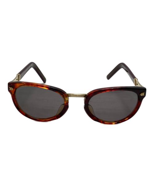 JUNIOR GAULTIER（ジュニアゴルチエ）JUNIOR GAULTIER (ジュニアゴルチエ) ウェリントンサングラス ブラウンの古着・服飾アイテム