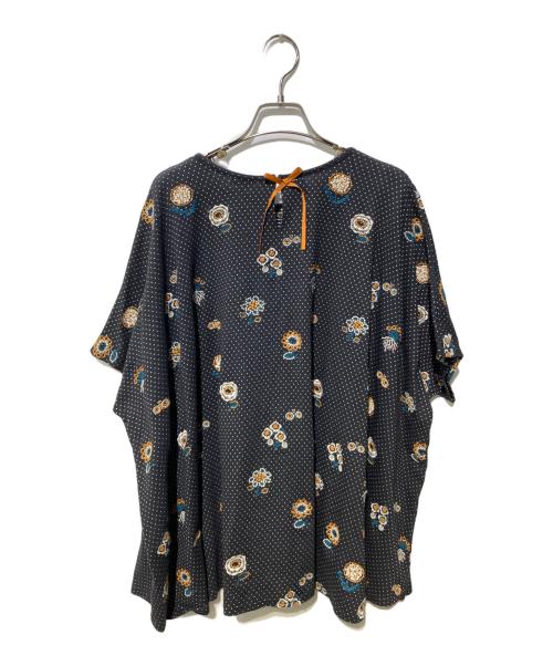 Marble SUD（マーブルシュッド）Marble SUD (マーブルシュッド) フラワー刺繍Tシャツ ブラック サイズ:FREEの古着・服飾アイテム